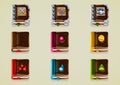 Fantasy game books Royalty Free Stock Photo