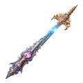 Fantasy Game 2D Assets, Magical Sword, Simple Design