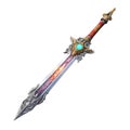 Fantasy Game 2D Assets, Magical Sword, Simple Design
