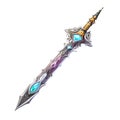 Fantasy Game 2D Assets, Magical Sword, Simple Design