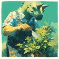 Fantasy Gardener - Unique Stock Image