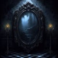 Fantasy Haunted Mirror at Night
