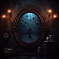 Fantasy Haunted Mirror at Night