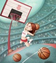 Basketball basket