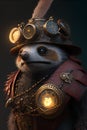 Fantasy image of a hedgehog in a helmet and armor.