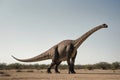 Fantasy image of prehistoric creature, Brachiosaurus Royalty Free Stock Photo