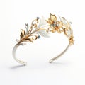 Fantasy-inspired Marchioness Hairband With Gold Detail And Blue Sapphires