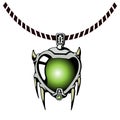 Fantasy jewelry pendant for game design