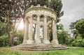 Fantasy Landscape of an ancient Roman temple. Royalty Free Stock Photo