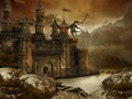 Fantasy landscape with a castle