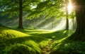 Fantasy Landscape Green, fairy forest