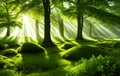 Fantasy Landscape Green, fairy forest
