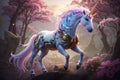 Fantasy Legends: AI-Generated Mythical Creatures, Spotlighting Graceful Unicorns
