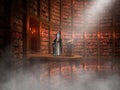 Fantasy Library Wizard, Books, Shelves