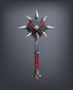 Fantasy mace weapon for game or cards.