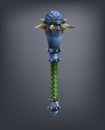 Fantasy mace weapon for game or cards.