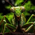 Fantasy macrophotography of a mantis