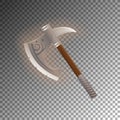 Fantasy medieval tomahawk isolated game element Royalty Free Stock Photo