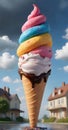 Fantasy Melting Ice Cream Cone