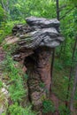 Fantasy of nature at the entrance to the Garden of the Gods, Illinois Royalty Free Stock Photo