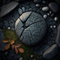 Fantasy northern stones abstract background. Royalty Free Stock Photo