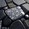 Fantasy northern stones abstract background. Royalty Free Stock Photo