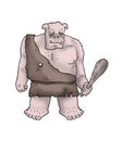 Fantasy ogre illustration