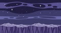 Fantasy outer space scene in cartoon style