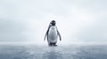 Fantasy Penguin: Wildlife Photography In High-key Lighting