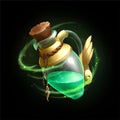 Fantasy potion bottle icon design