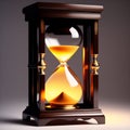 Fantasy PRG hourglass illustration, icon design. Royalty Free Stock Photo