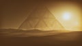 Fantasy Pyramids Landscape Royalty Free Stock Photo