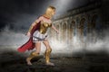 Fantasy Roman Soldier, Battle, War, Surreal Royalty Free Stock Photo