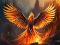 a Phoenix rising from the ashes