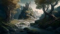 fantasy scenery landscape fairytale