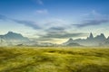 A fantasy scenery without plants Royalty Free Stock Photo