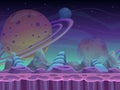 Fantasy seamless alien landscape