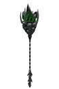 Fantasy Staff on a white background Royalty Free Stock Photo