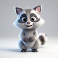 Fantasy Style High-quality 3d Raccoon Model For Unreal Engine