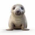 Fantasy Style High-quality Elephant Seal Render In 3ds Max Royalty Free Stock Photo