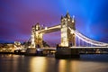 Fantasy sunset at Tower Bridge in London city