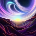 swirly night sky Royalty Free Stock Photo