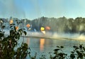 Fantasy themed amusement park Efteling.Show of fountains Royalty Free Stock Photo
