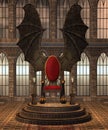 Fantasy throne room 3 Royalty Free Stock Photo