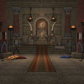 Fantasy Throne Room Royalty Free Stock Photo