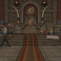 Fantasy Throne Room Royalty Free Stock Photo