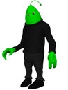 Fantasy Toon Alien Royalty Free Stock Photo