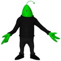 Fantasy Toon Alien Royalty Free Stock Photo