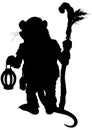 Fantasy traveler silhouette