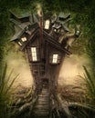 Fantasy tree house Royalty Free Stock Photo